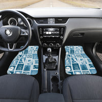 Hawaii Christmas Retro Patchwork Car Mats Aquamarine LT7 - Wonder Print Shop