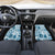 Hawaii Christmas Retro Patchwork Car Mats Aquamarine LT7 - Wonder Print Shop