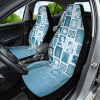 Hawaii Christmas Retro Patchwork Car Seat Cover Aquamarine LT7 - Wonder Print Shop