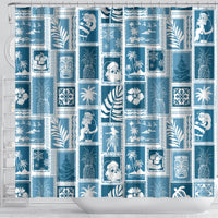 hawaii-christmas-retro-patchwork-shower-curtain-aquamarine