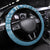Hawaii Christmas Retro Patchwork Steering Wheel Cover Aquamarine