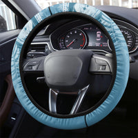 Hawaii Christmas Retro Patchwork Steering Wheel Cover Aquamarine - Wonder Print Shop