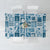 Hawaii Christmas Retro Patchwork Tablecloth Aquamarine - Wonder Print Shop