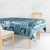 Hawaii Christmas Retro Patchwork Tablecloth Aquamarine - Wonder Print Shop