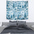 Hawaii Christmas Retro Patchwork Tapestry Aquamarine - Wonder Print Shop