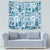 Hawaii Christmas Retro Patchwork Tapestry Aquamarine - Wonder Print Shop