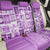 Hawaii Christmas Retro Patchwork Back Car Seat Cover Violet LT7 - Wonder Print Shop