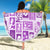 Hawaii Christmas Retro Patchwork Beach Blanket Violet LT7 - Wonder Print Shop