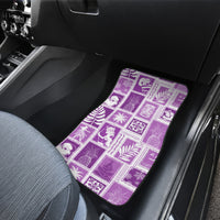 Hawaii Christmas Retro Patchwork Car Mats Violet LT7 - Wonder Print Shop