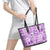 Hawaii Christmas Retro Patchwork Leather Tote Bag Violet - Wonder Print Shop
