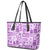 Hawaii Christmas Retro Patchwork Leather Tote Bag Violet - Wonder Print Shop