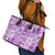 Hawaii Christmas Retro Patchwork Leather Tote Bag Violet - Wonder Print Shop
