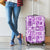 Hawaii Christmas Retro Patchwork Luggage Cover Violet - Wonder Print Shop