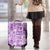 Hawaii Christmas Retro Patchwork Luggage Cover Violet - Wonder Print Shop