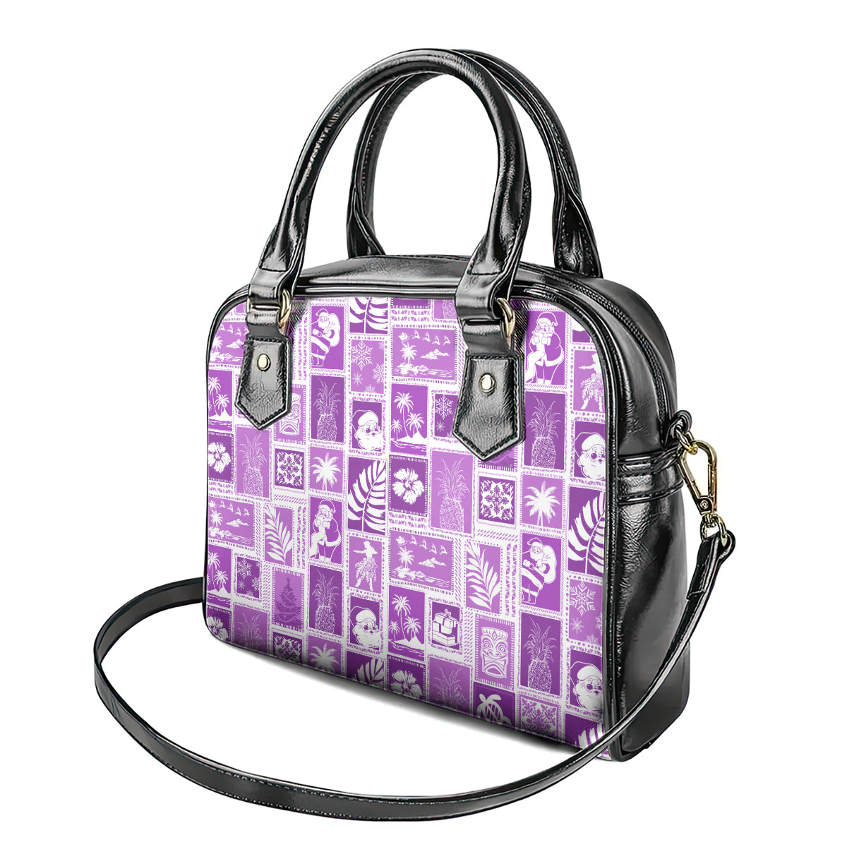 hawaii-christmas-retro-patchwork-shoulder-handbag-violet