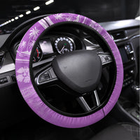 Hawaii Christmas Retro Patchwork Steering Wheel Cover Violet - Wonder Print Shop