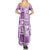 Hawaii Christmas Retro Patchwork Summer Maxi Dress Violet - Wonder Print Shop