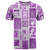 Hawaii Christmas Retro Patchwork T Shirt Violet - Wonder Print Shop