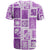 Hawaii Christmas Retro Patchwork T Shirt Violet - Wonder Print Shop