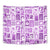 Hawaii Christmas Retro Patchwork Tapestry Violet - Wonder Print Shop