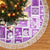Hawaii Christmas Tree Skirt Retro Patchwork - Violet - Wonder Print Shop
