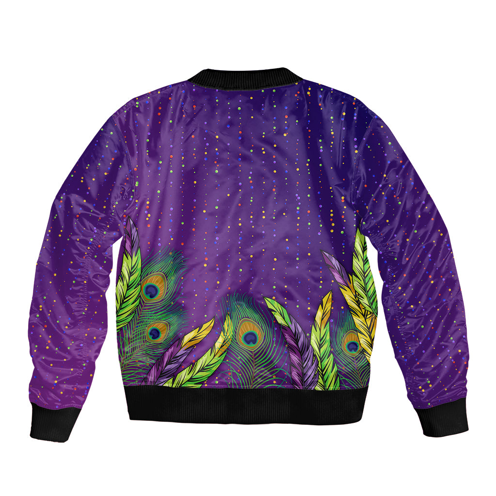 Mardi Gras Festive Confetti Bomber Jacket LT7 - Wonder Print Shop