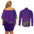 Mardi Gras Festive Confetti Couples Matching Off Shoulder Short Dress and Long Sleeve Button Shirt LT7 - Wonder Print Shop