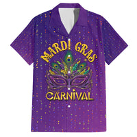 Mardi Gras Festive Confetti Family Matching Short Sleeve Bodycon Dress and Hawaiian Shirt - Wonder Print Shop