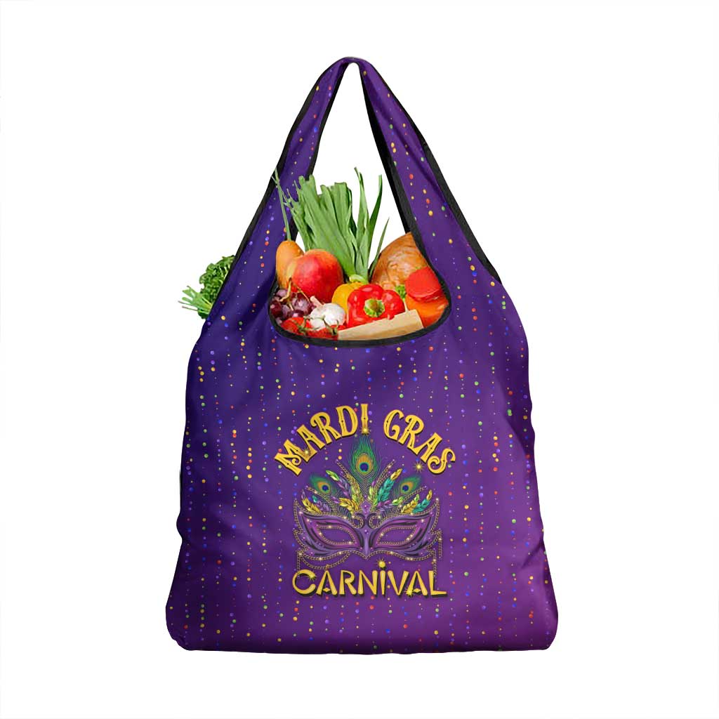 Mardi Gras Festive Confetti Grocery Bag