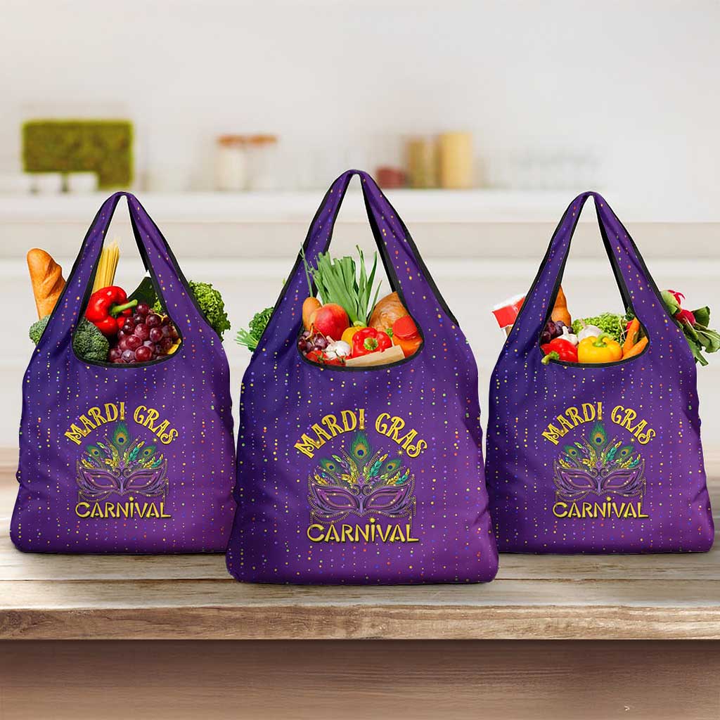 Mardi Gras Festive Confetti Grocery Bag
