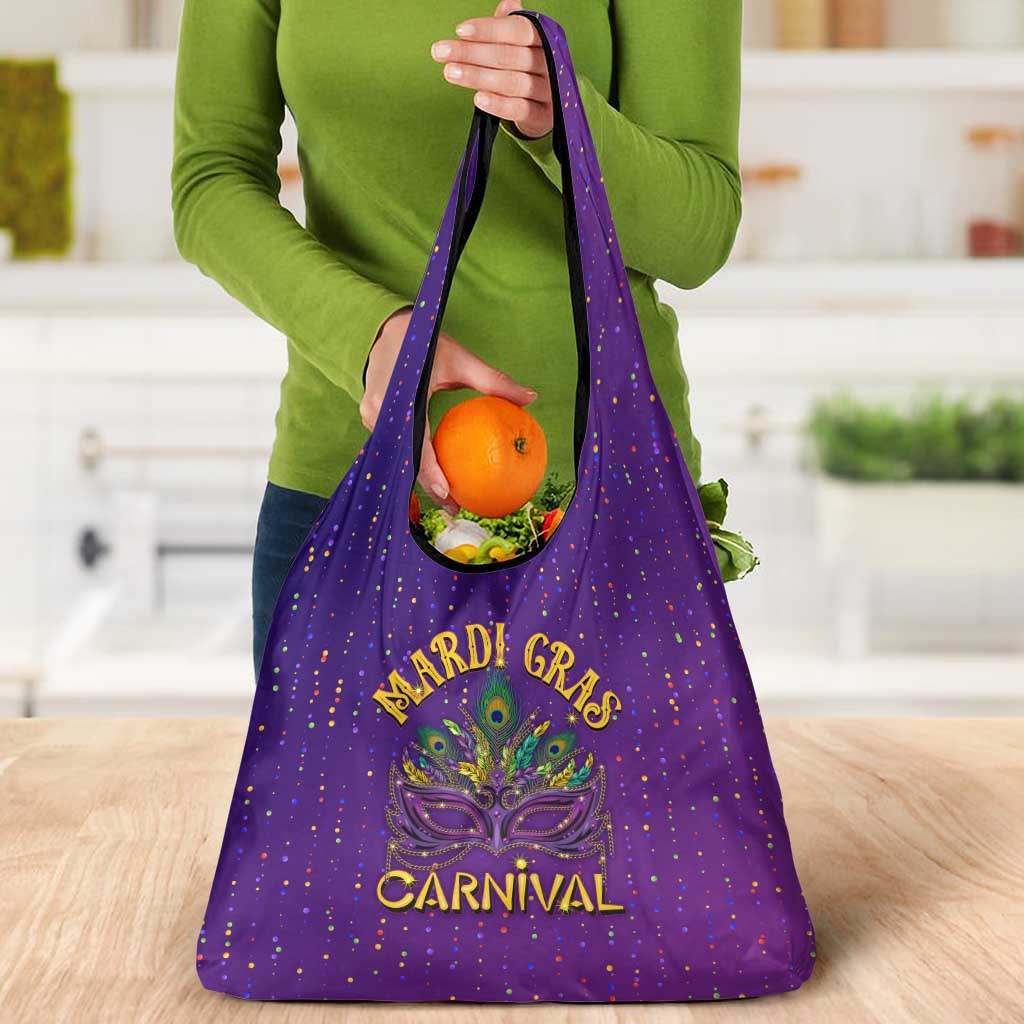 Mardi Gras Festive Confetti Grocery Bag