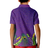 Mardi Gras Festive Confetti Kid Polo Shirt - Wonder Print Shop