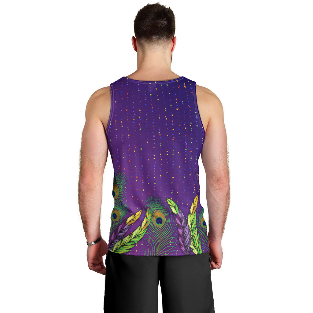 Mardi Gras Festive Confetti Men Tank Top - Wonder Print Shop