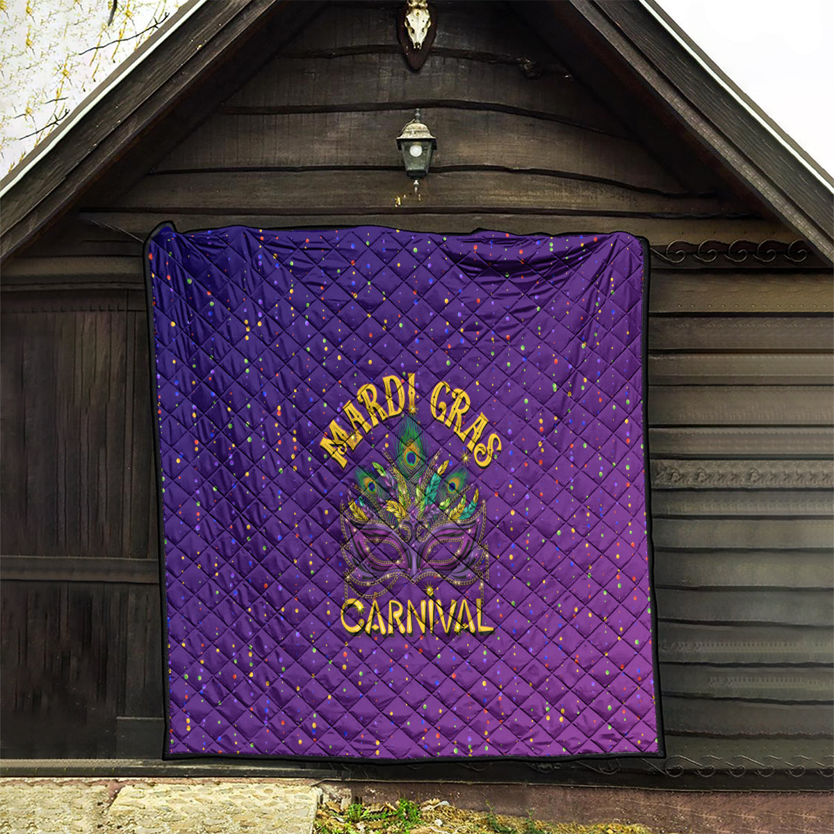 Mardi Gras Festive Confetti Quilt - Wonder Print Shop