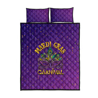 Mardi Gras Festive Confetti Quilt Bed Set - Wonder Print Shop