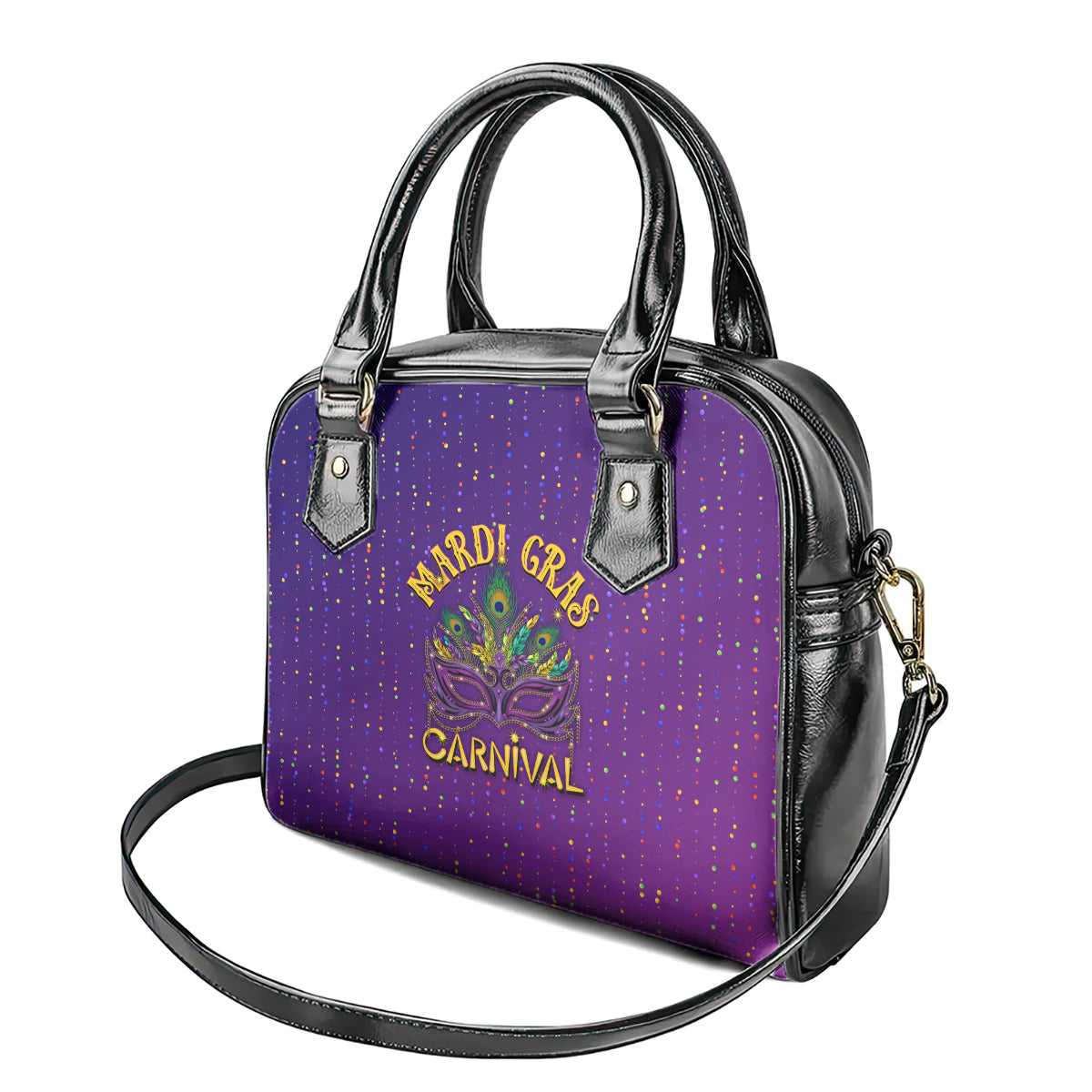 Mardi Gras Festive Confetti Shoulder Handbag
