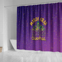 Mardi Gras Festive Confetti Shower Curtain