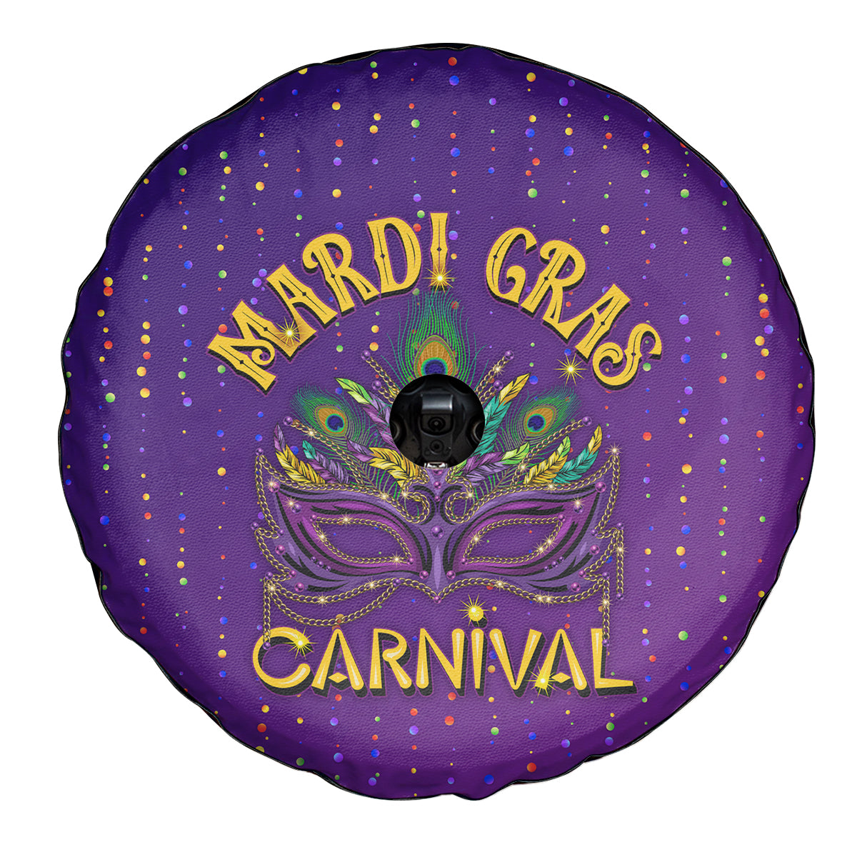 Mardi Gras Festive Confetti Spare Tire Cover - Wonder Print Shop
