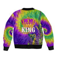 Mardi Gras Bomber Jacket Tie-dye Style - King LT7 - Wonder Print Shop