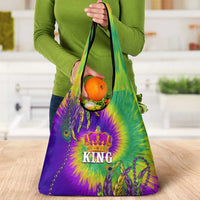 Mardi Gras Grocery Bag Tie-dye Style - King