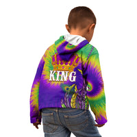 Mardi Gras Kid Hoodie Tie-dye Style - King - Wonder Print Shop