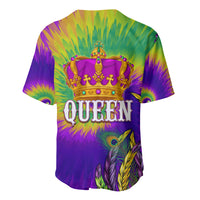 Mardi Gras Baseball Jersey Tie-dye Style - Queen LT7 - Wonder Print Shop