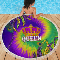Mardi Gras Beach Blanket Tie-dye Style - Queen LT7 - Wonder Print Shop