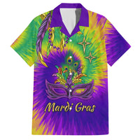 Mardi Gras Family Matching Puletasi and Hawaiian Shirt Tie-dye Style - Queen - Wonder Print Shop