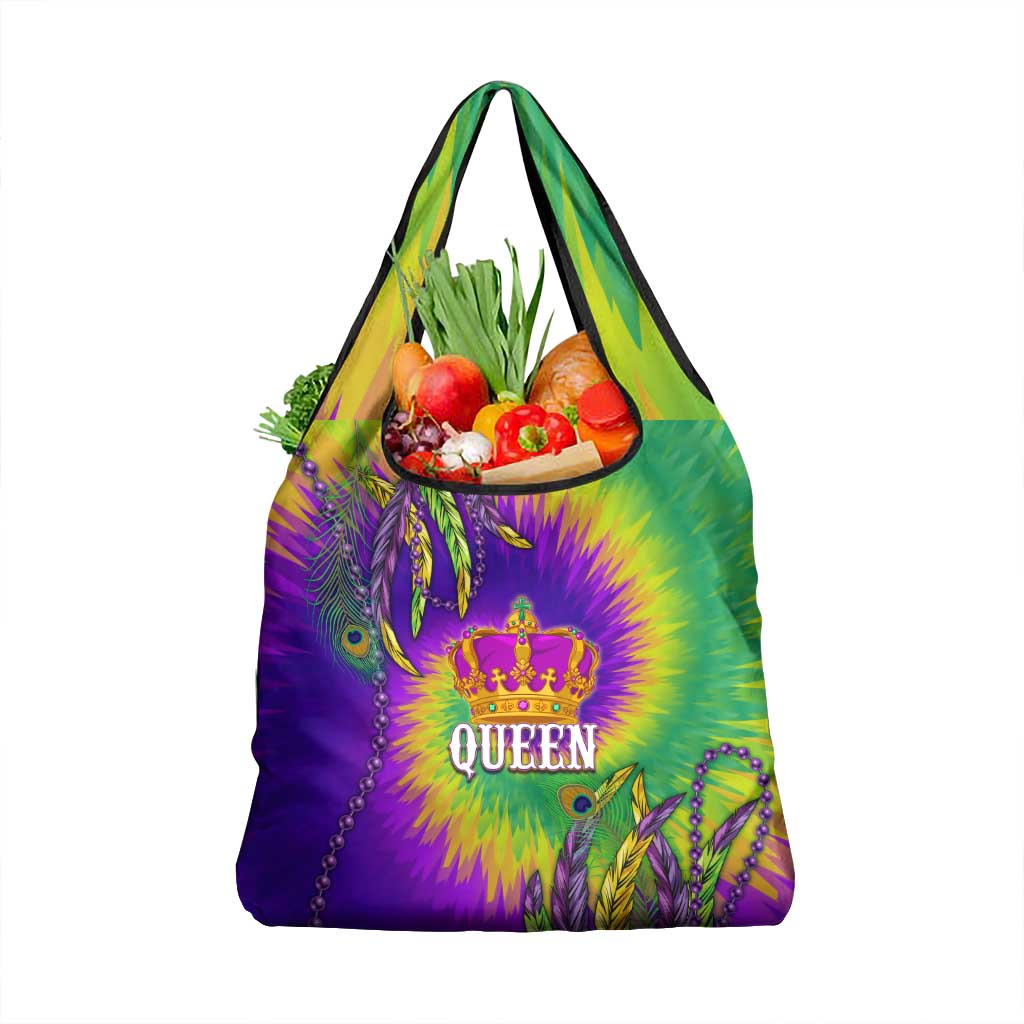 Mardi Gras Grocery Bag Tie-dye Style - Queen
