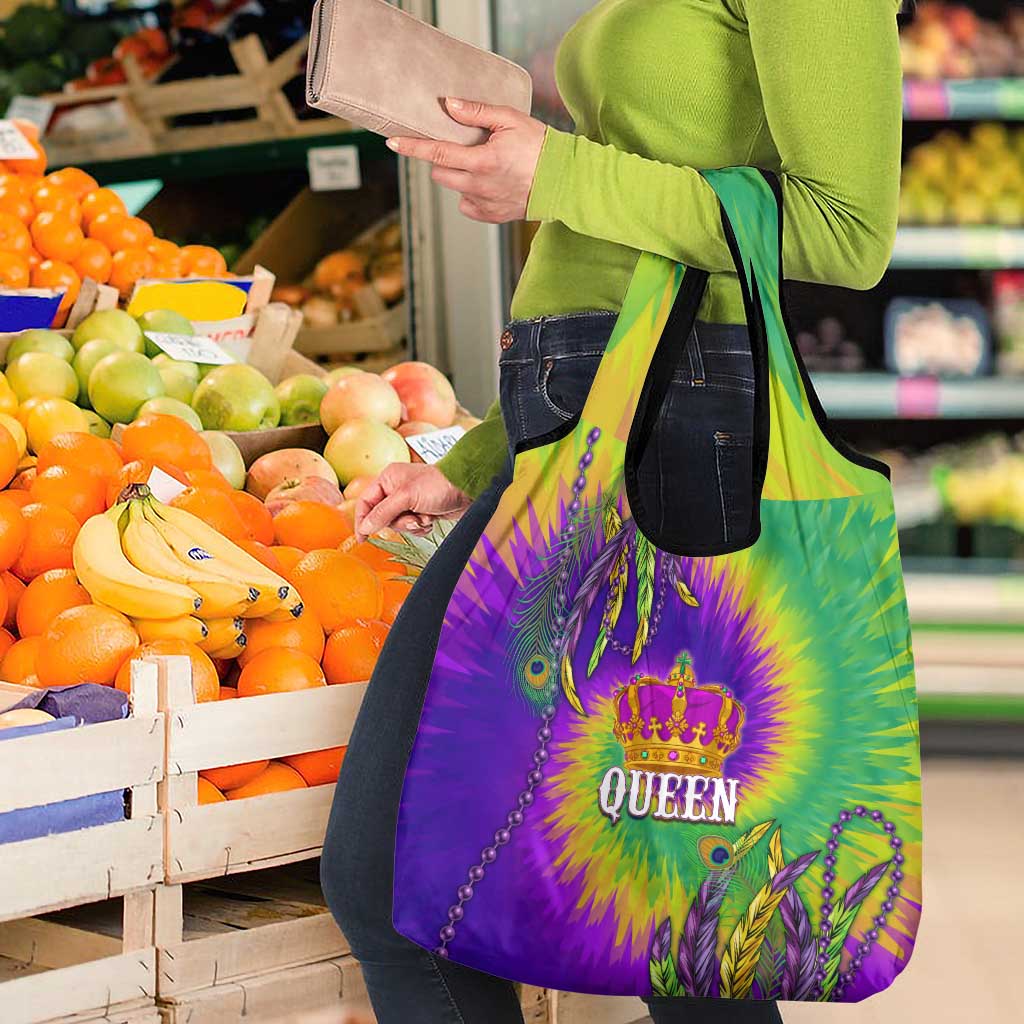 Mardi Gras Grocery Bag Tie-dye Style - Queen