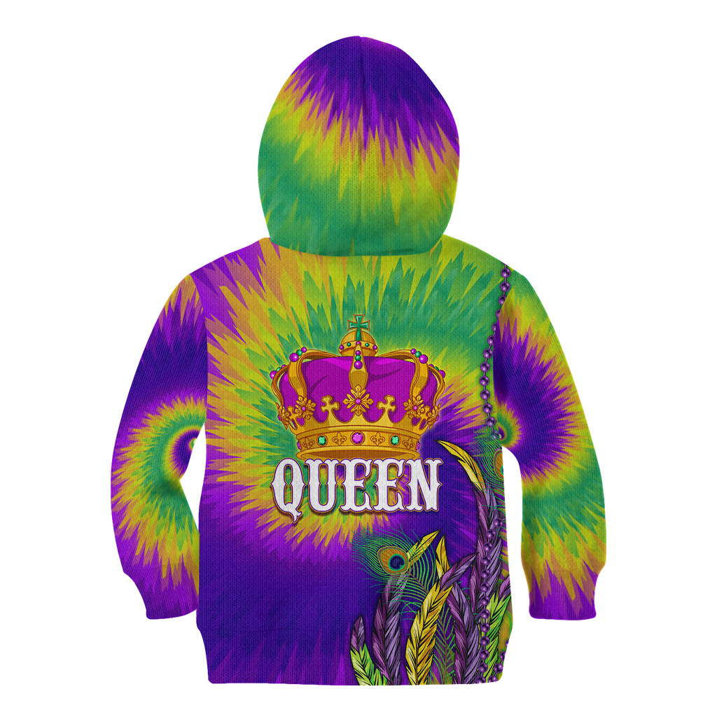 Mardi Gras Kid Hoodie Tie-dye Style - Queen - Wonder Print Shop