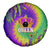 Mardi Gras Spare Tire Cover Tie-dye Style - Queen - Wonder Print Shop