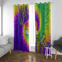 Mardi Gras Window Curtain Tie-dye Style - Queen - Wonder Print Shop
