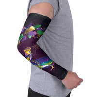 Faux Glitter Funny Mardi Gras Pelican Arm Sleeves Party Vibes - Wonder Print Shop